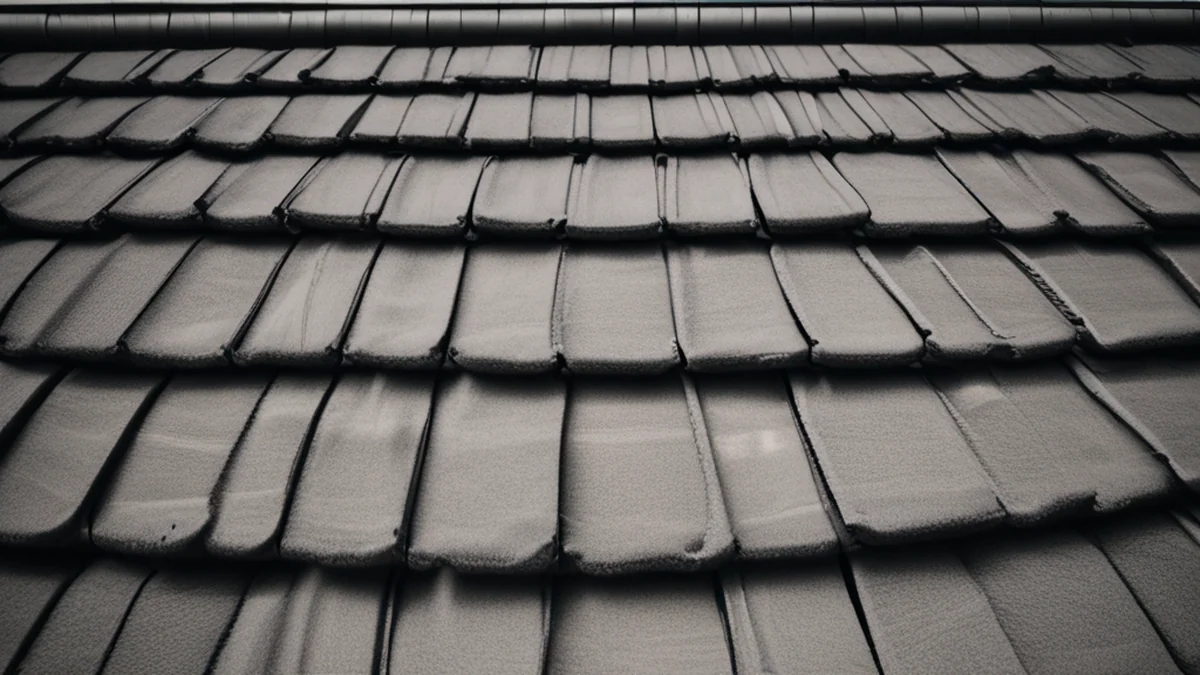 Tasselli di tetto tradizionali coreani Hanok con curve e travi in legno.